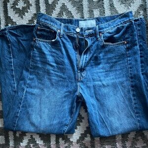 Moth Deep Blue Ankle Jeans